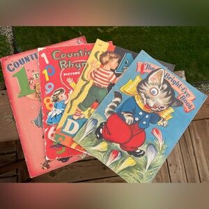 Circa 1950 Children’s Counting & Rhyming Picture Books